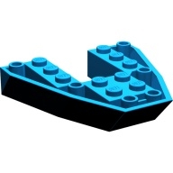 Lego loď přední spodní část 6x6x1, modrá (262623)